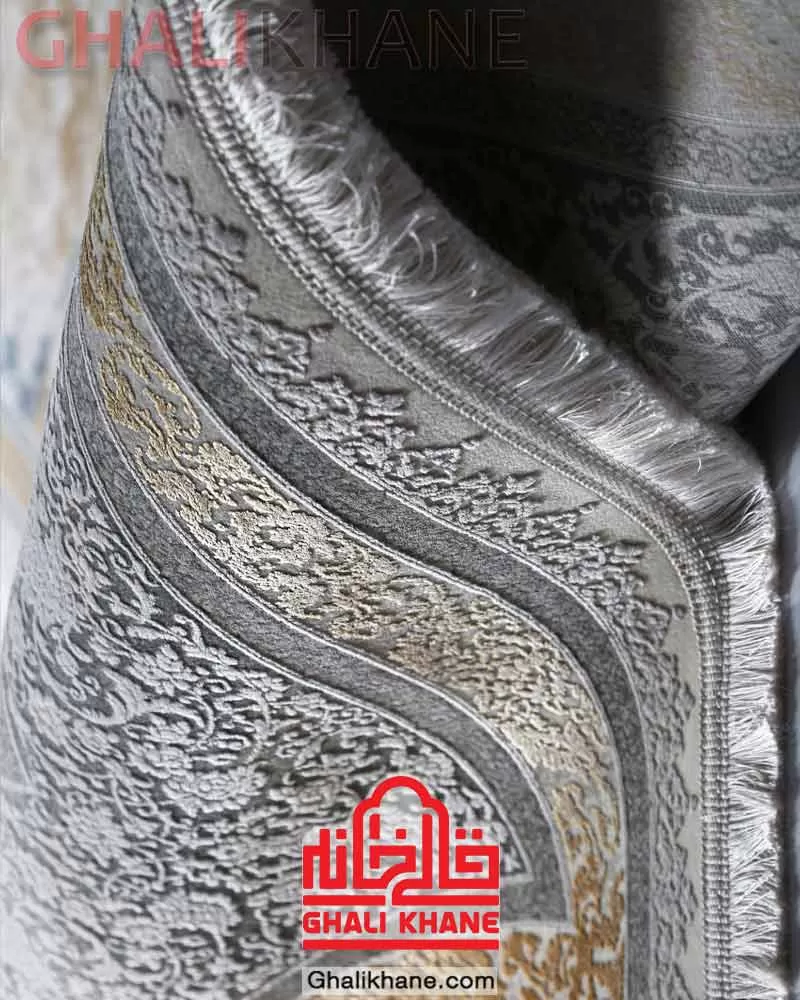 فرش ماه‌ نگار  کلکسیون ساندرا   کد 7451 طوسی