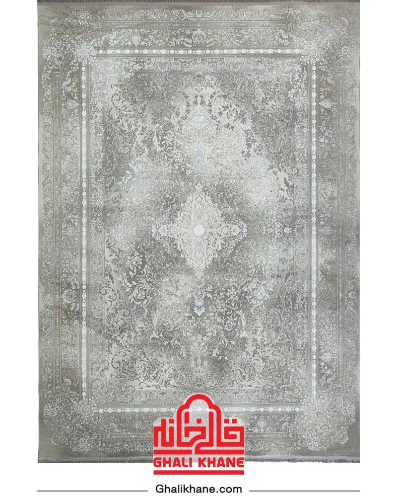 فرش نگین مشهد 1000 شانه کد 1019 بژ