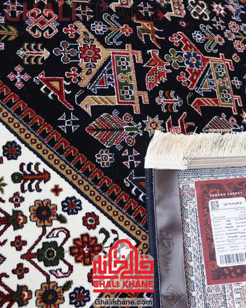 فرش سهند کلکسیون بوستان طرح هریس کد 100/VDVA