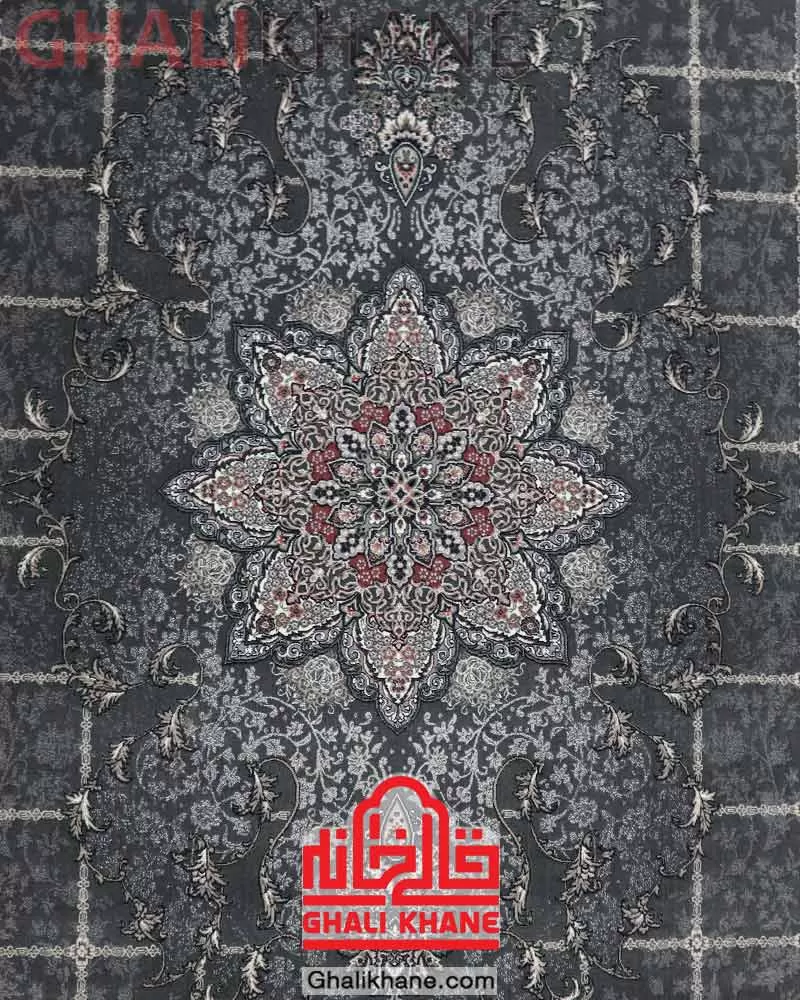 فرش سهند کلکسیون بهارستان کد F20 ذغالی