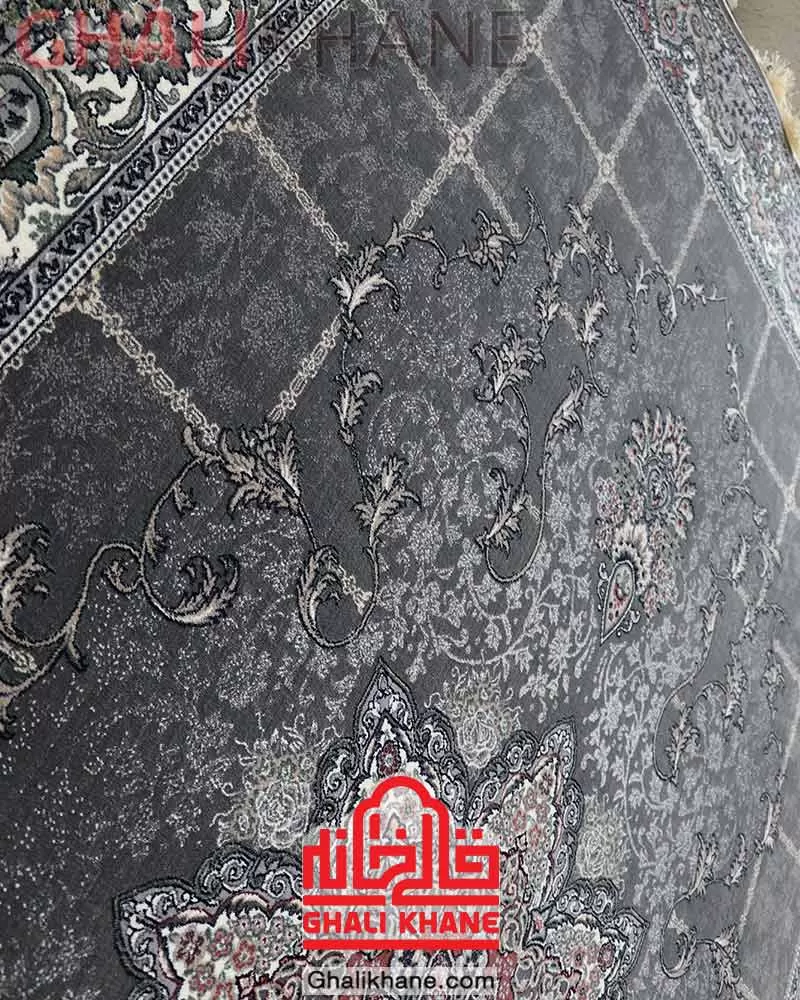 فرش سهند کلکسیون بهارستان کد F20 ذغالی