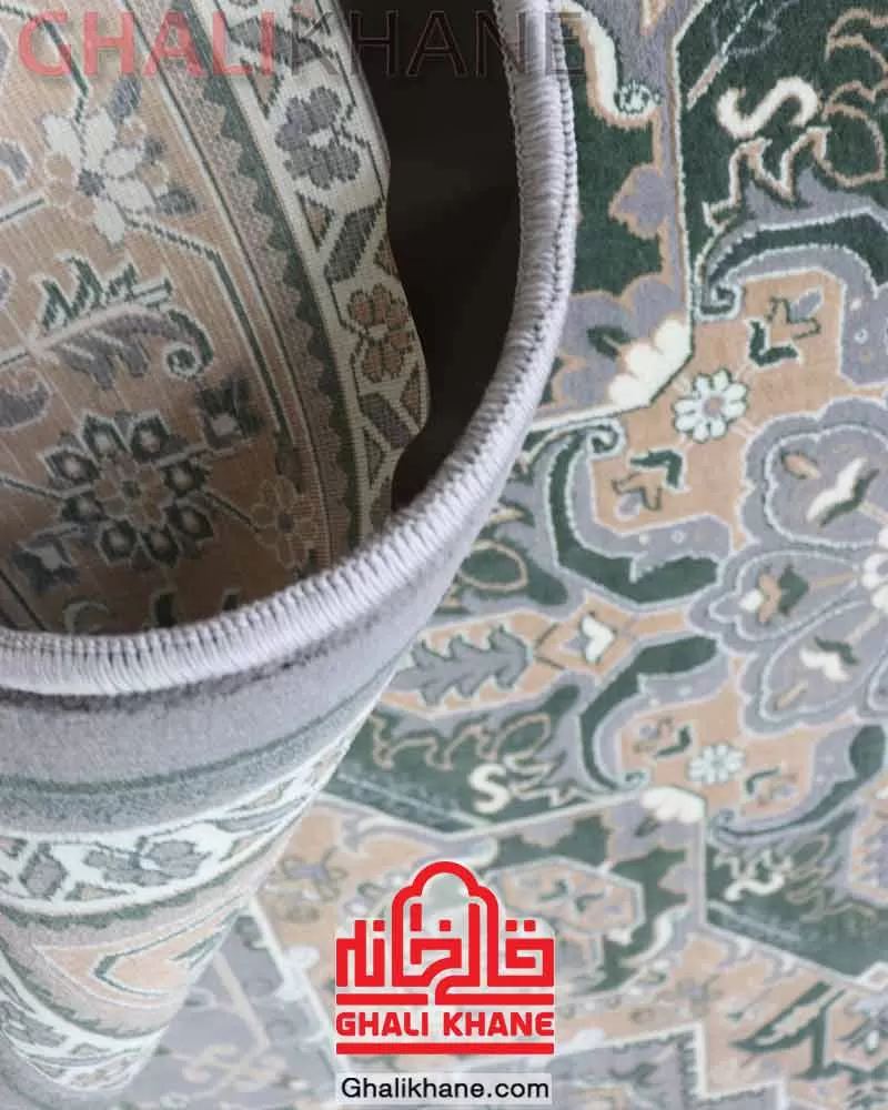 فرش سهند کلکسیون بهارستان طرح هریس کدSBG طوسی