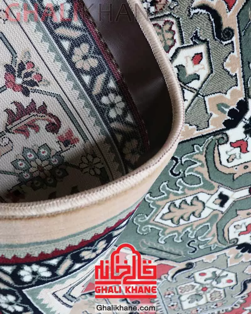 فرش سهند کلکسیون بهارستان طرح هریس کد SBK  کرم