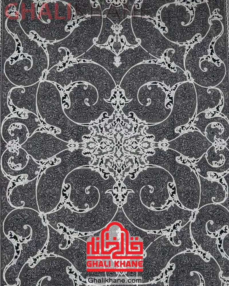 فرش سهند کلکسیون بهارستان کد T03 ذغالی