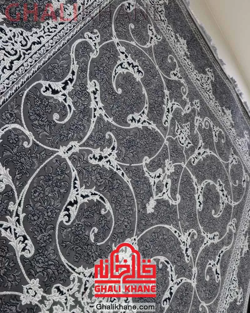 فرش سهند کلکسیون بهارستان کد T03 ذغالی