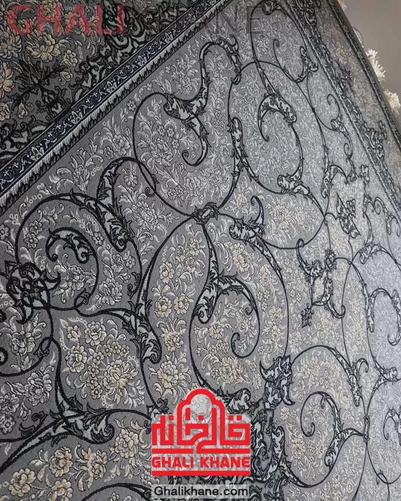 فرش سهند کلکسیون بهارستان 700 شانه کد T06 طوسی