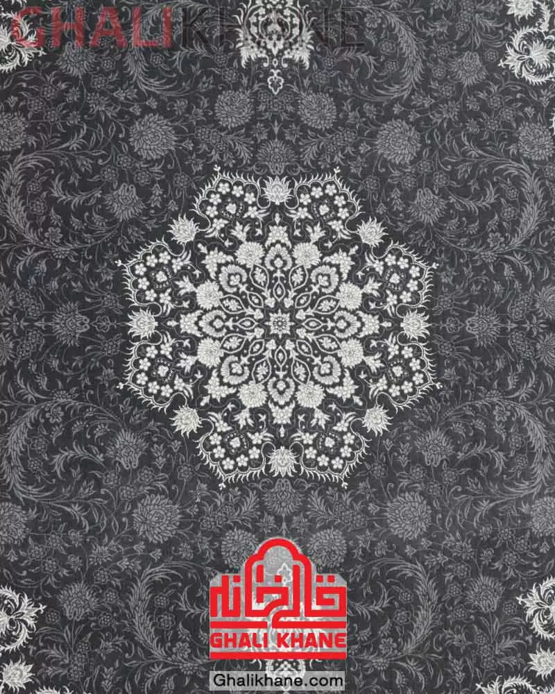 فرش سهند کلکسیون بهارستان 700 شانه کد T09 ذغالی