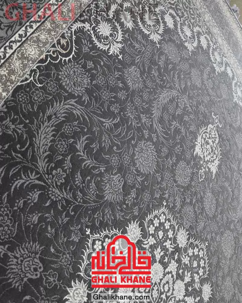 فرش سهند کلکسیون بهارستان 700 شانه کد T09 ذغالی