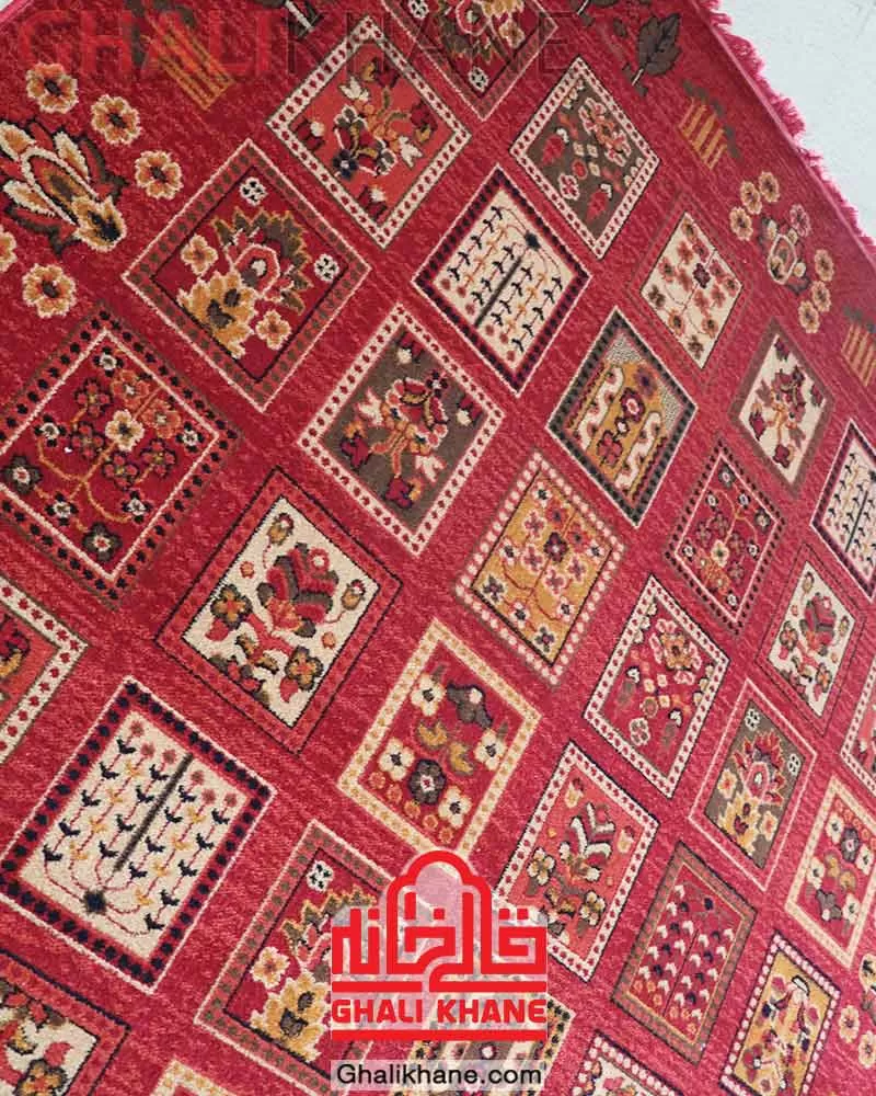 گلیم فرش سهند کلکسیون جیران کد 816 زمینه لاکی