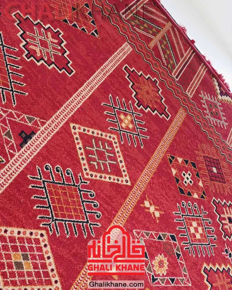 گلیم فرش سهند کلکسیون جیران کد 846 زمینه لاکی
