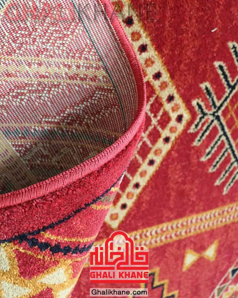 گلیم فرش سهند کلکسیون جیران کد 846 زمینه لاکی