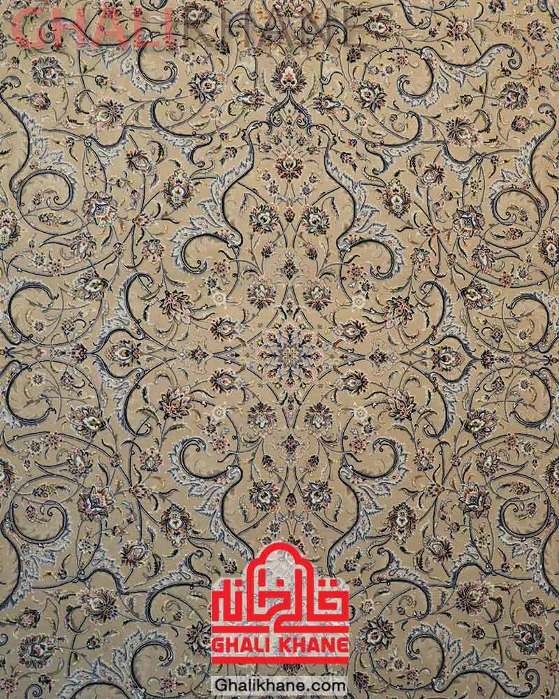 فرش ستاره کویر یزد کلکسیون عالی قاپو 1000 شانه کد HA-052-3010