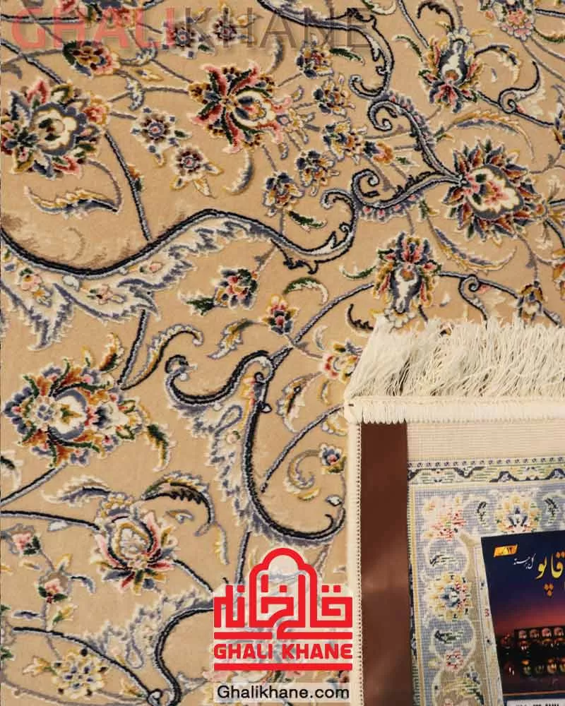 فرش ستاره کویر یزد کلکسیون عالی قاپو 1000 شانه کد HA-052-3010