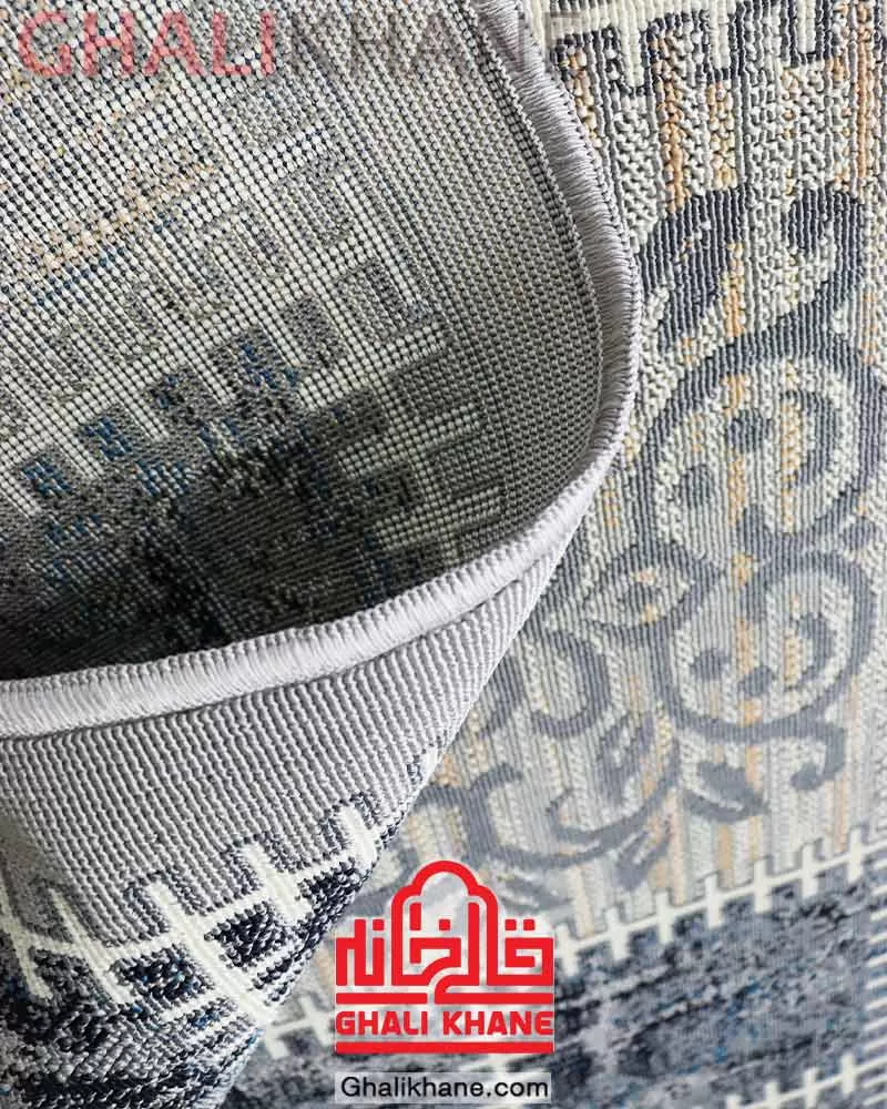 گلیم ماشینی سهند زمینه طوسی کد JA0  طوسی