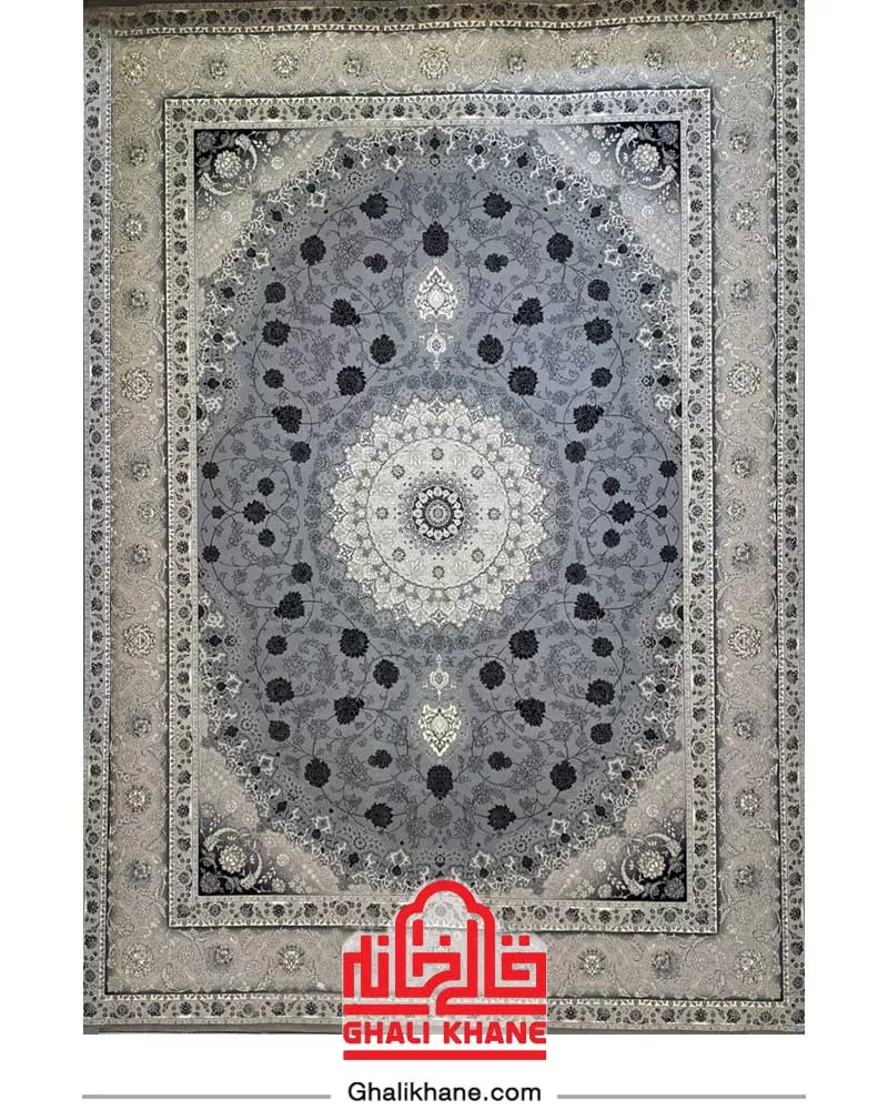 فرش بزرگمهر کلکسیون وین 700 شانه کد 77121 دلفینی