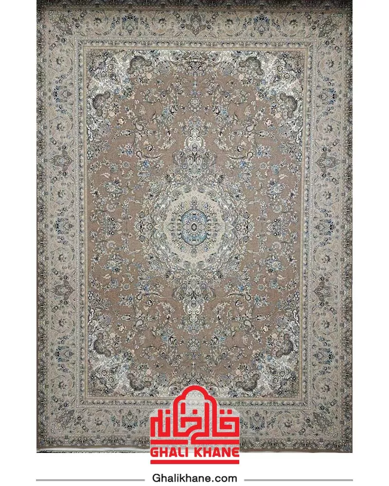 فرش بزرگمهر کلکسیون فلورانس 1200 شانه کد 14008 گردویی
