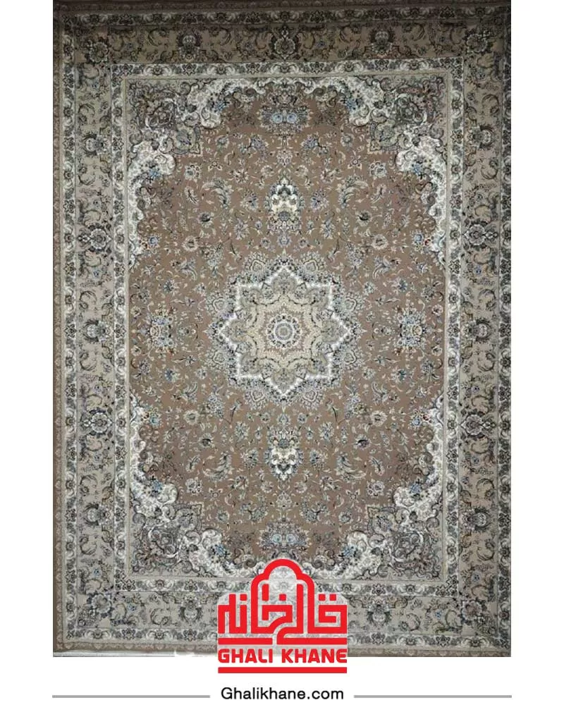 فرش بزرگمهر کلکسیون فلورانس 1200 شانه کد 14017 گردویی