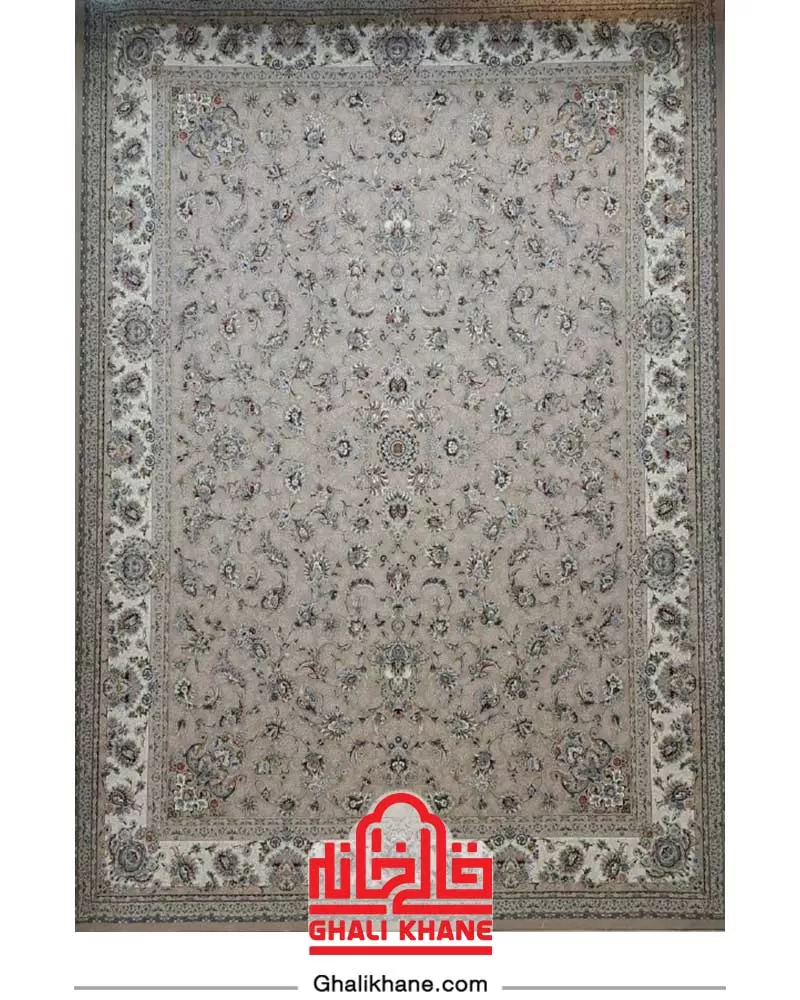 فرش بزرگمهر  کلکسیون کوروش 1200 شانه کد 12821 بژ