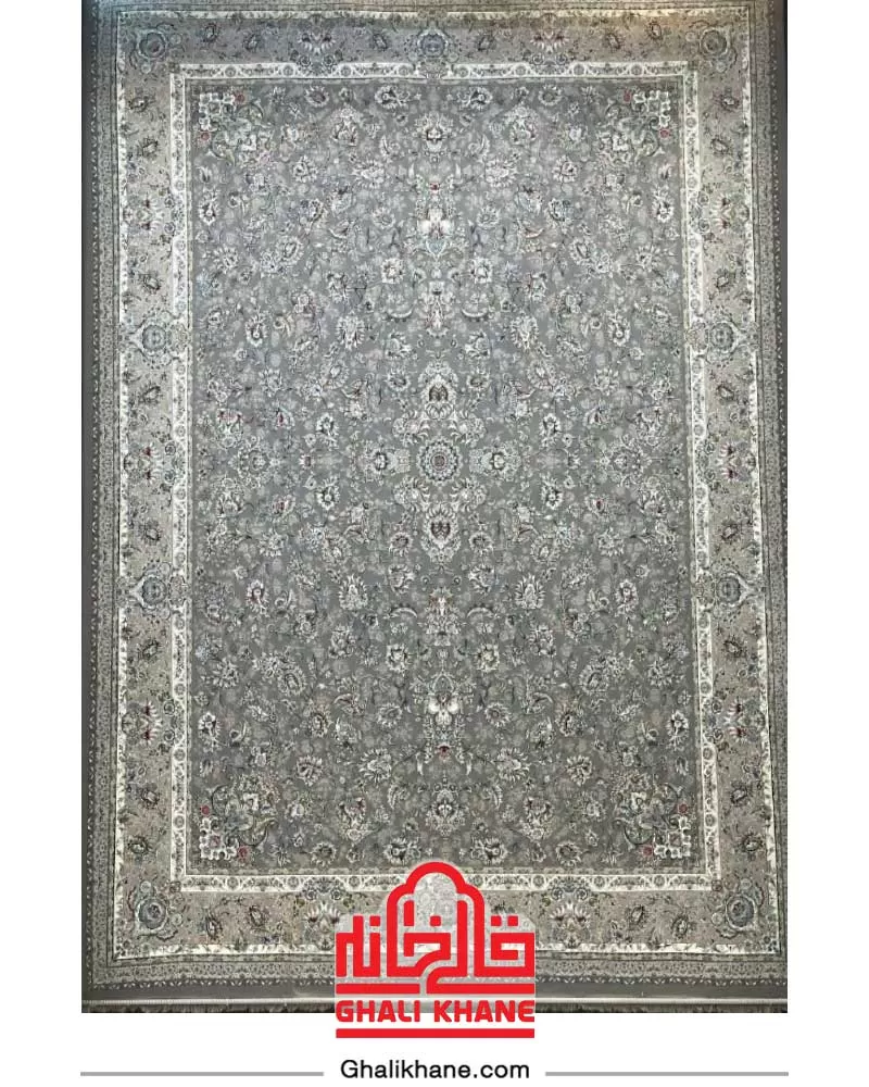 فرش بزرگمهر  کلکسیون کوروش 1200 شانه کد 12821 نقره ای