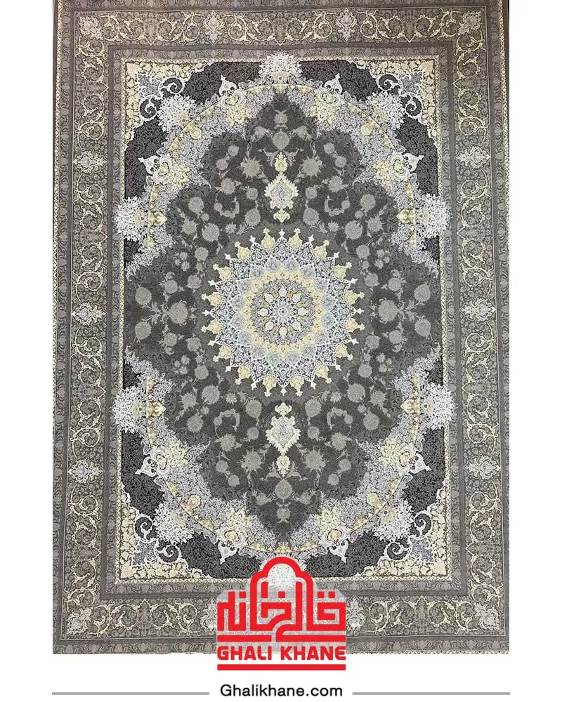 فرش بزرگمهر  کلکسیون آرشین 1200 شانه کد 18002 خاکستری