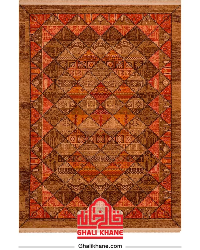 فرش بزرگمهر کلکسیون آریا 700 شانه کد 78003  بژ