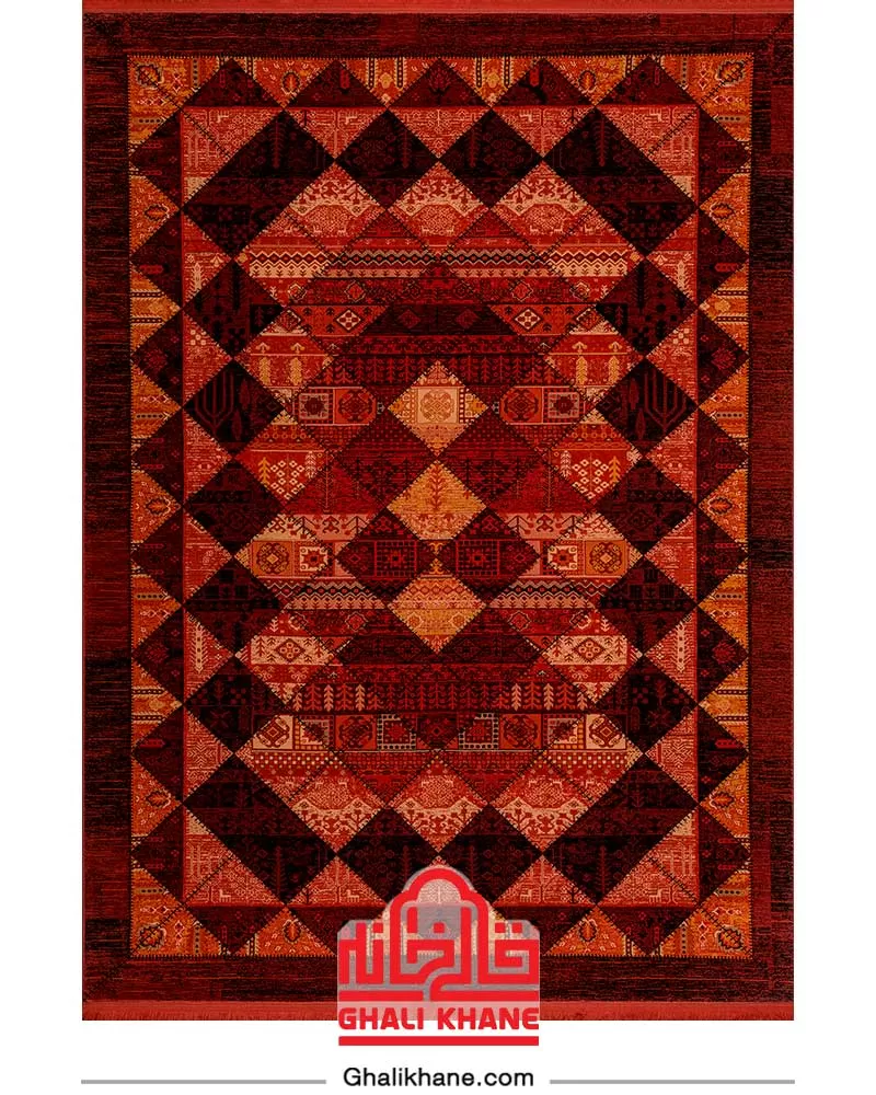 فرش بزرگمهر کلکسیون آریا کد 78003 سرمه ای