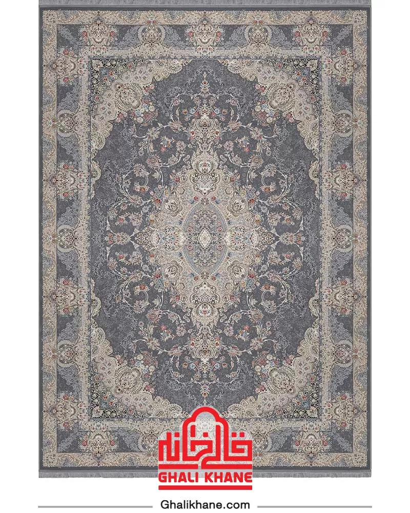 فرش بزرگمهر  کلکسیون کوروش 1200 شانه کد 12801 دلفینی