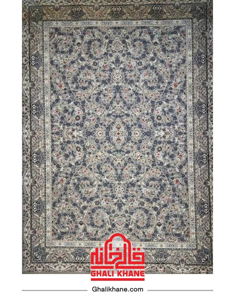 فرش بزرگمهر کلکسیون کوروش 1200 شانه کد 12804 نقره ای