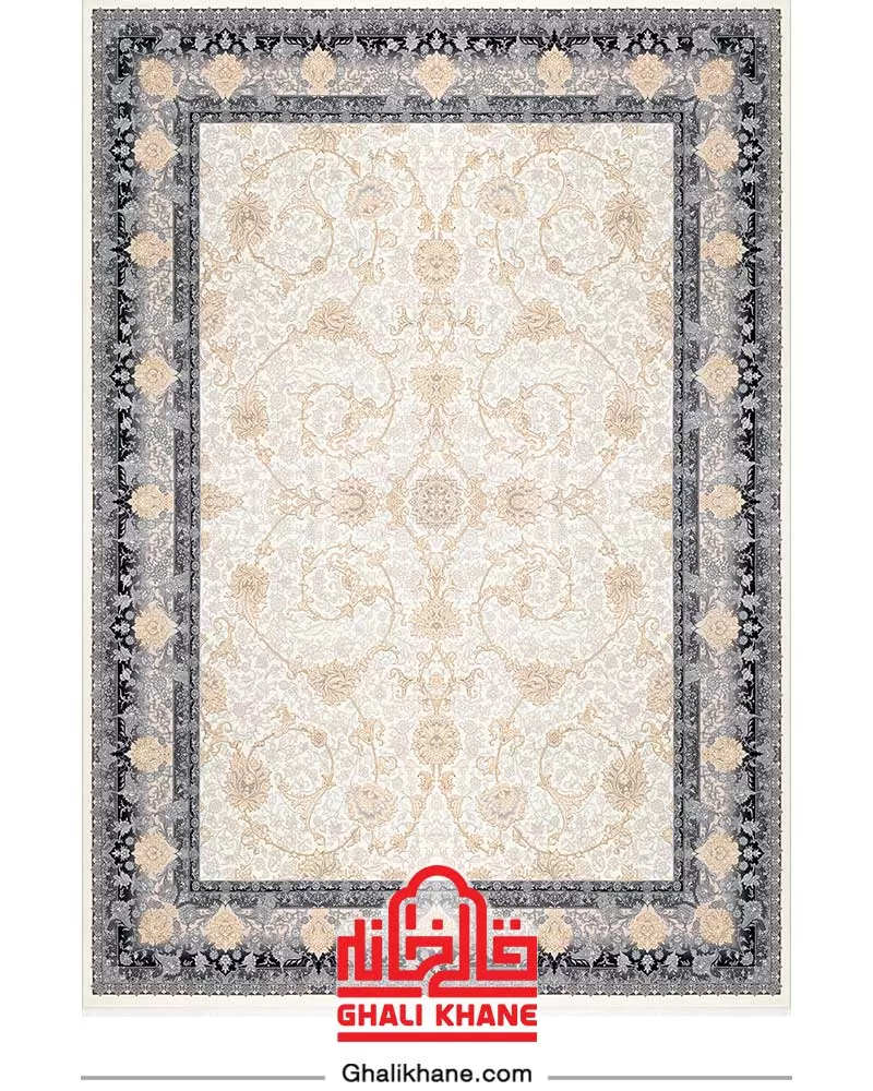 فرش بزرگمهر کلکسیون وین کد 77122	کرم