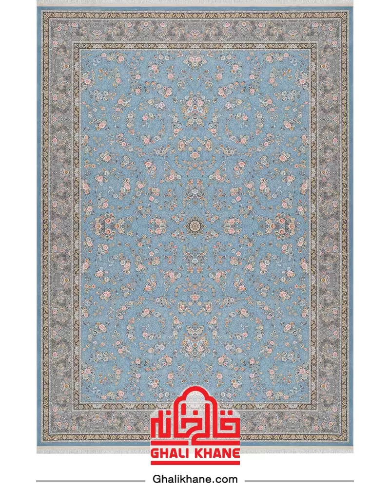 فرش بزرگمهر  کلکسیون آمازون 1500 شانه کد 15001 آبی