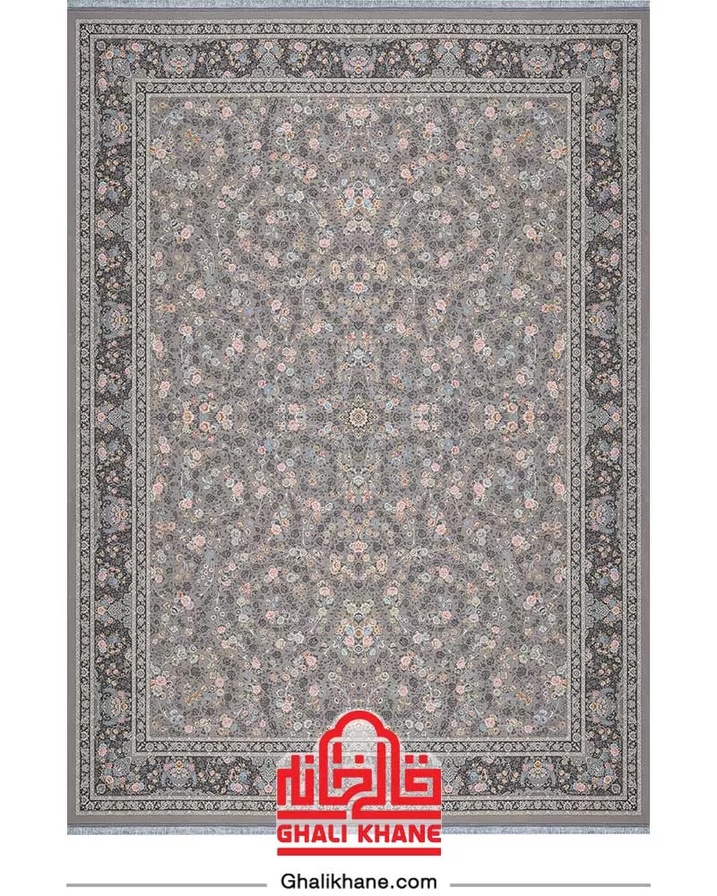 فرش بزرگمهر  کلکسیون آمازون کد 15001 نقره ای