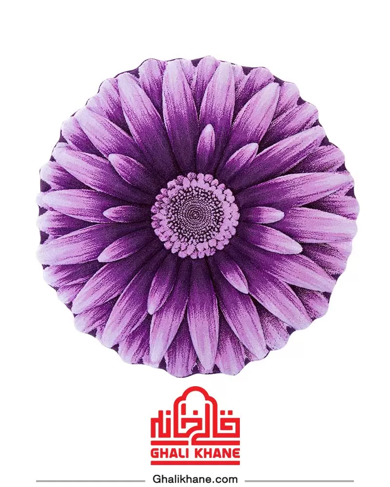 فرش سه بعدی زرباف طرح گل داوودی