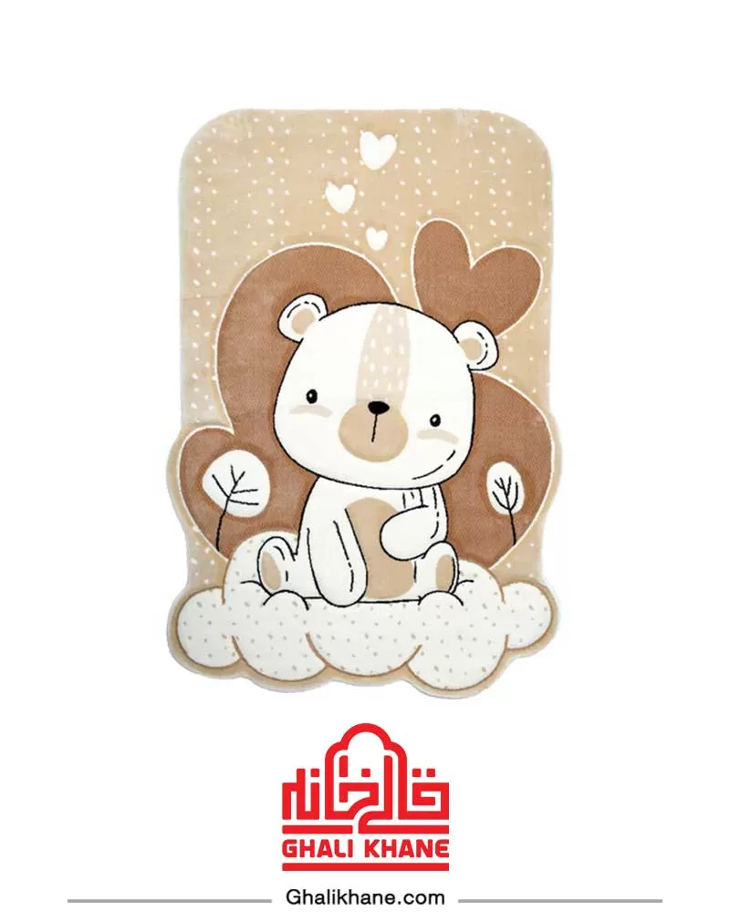 فرش فانتزی کودک زرباف طرح تامی شکلاتی