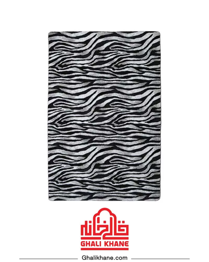 فرش مدرن زرباف طرح زبرا
