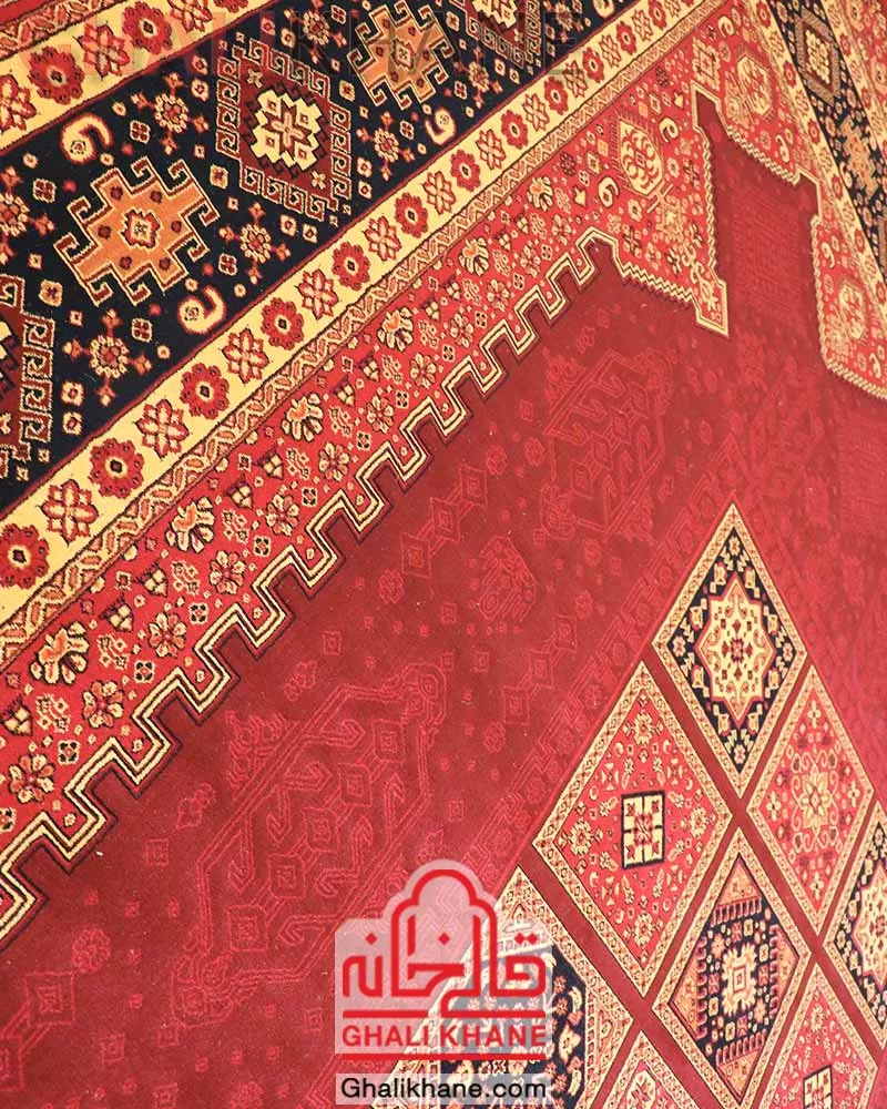 فرش زمرد مشهد 700 شانه کد 38009 لاکی سرمه‌ای