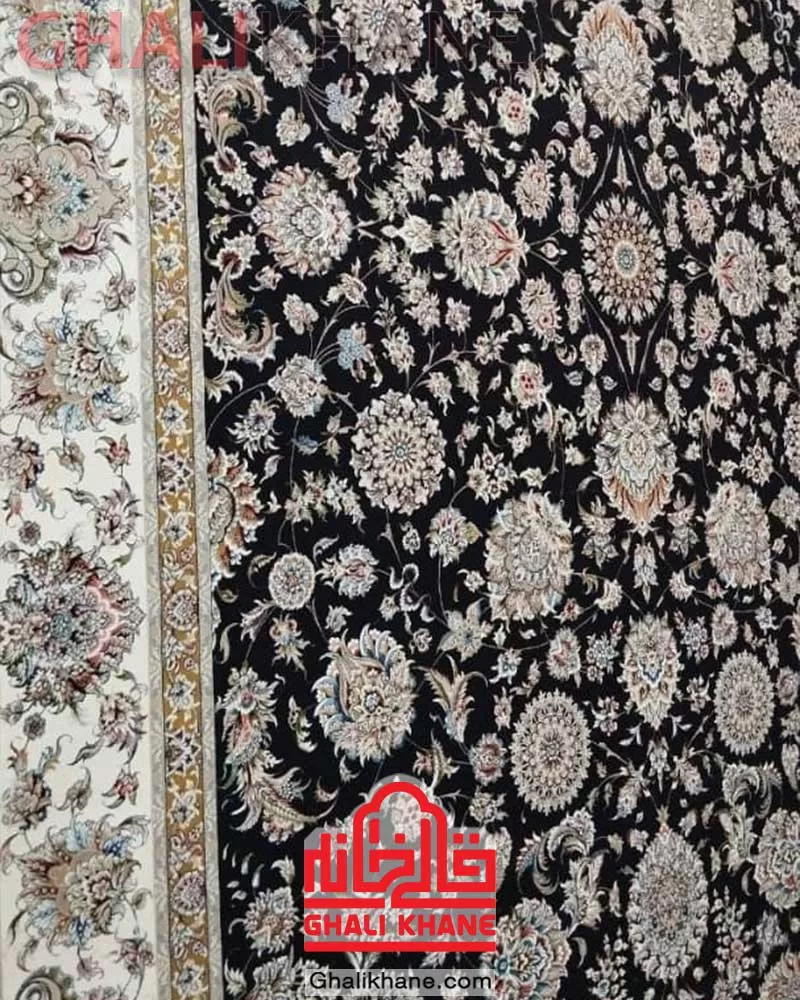 فرش زمرد مشهد 1500 شانه کد 46001 طرح افشان