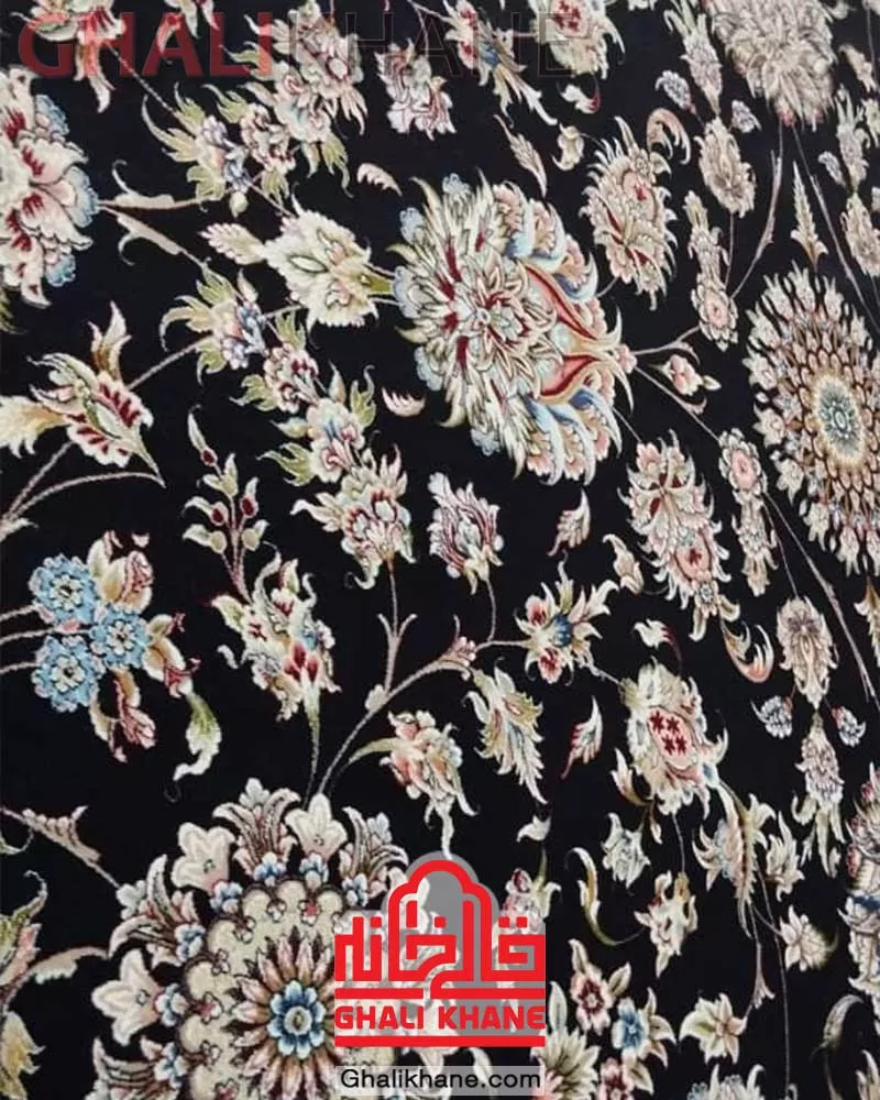 فرش زمرد مشهد 1500 شانه کد 46001 طرح افشان