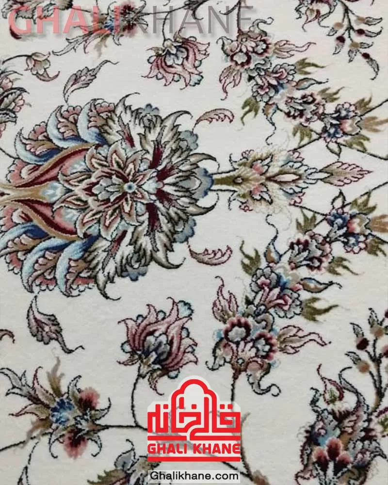 فرش زمرد مشهد 1500 شانه کد 46001 طرح افشان