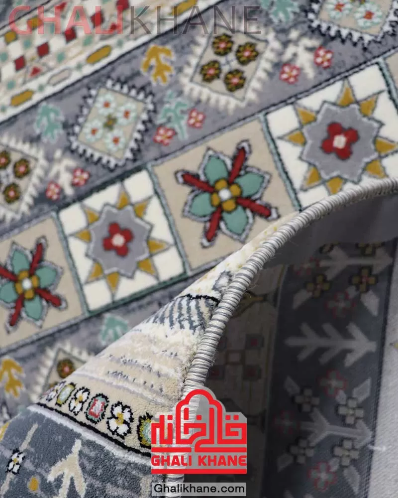 فرش هیوا 700 شانه طرح نوین کد 220 طوسی