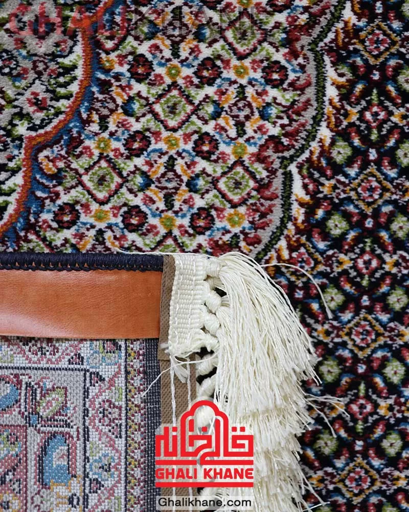 فرش هیوا 700 شانه طرح ریز ماهی سرمه ای