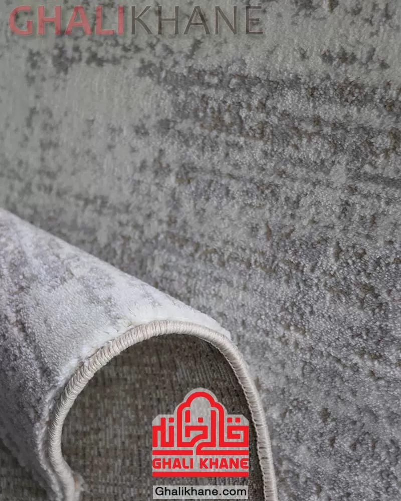 فرش ماشینی مشهد 350 شانه کد 39340 کرم