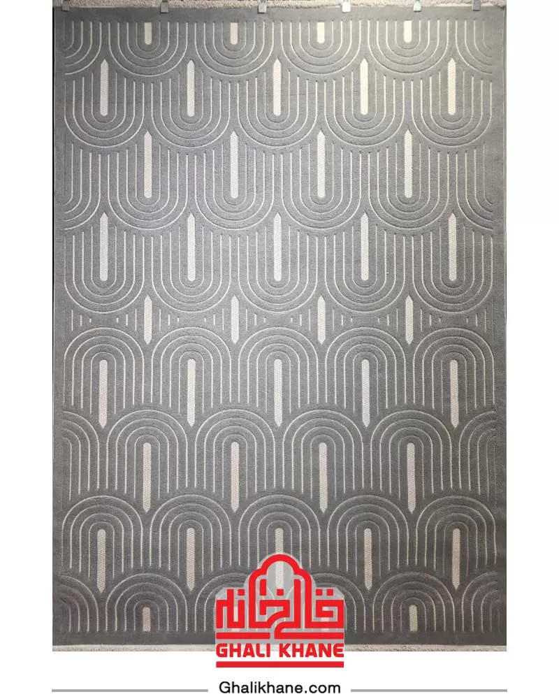 فرش آرمانی کلکسیون دلوکس کد 5105 رنگ اسموکی
