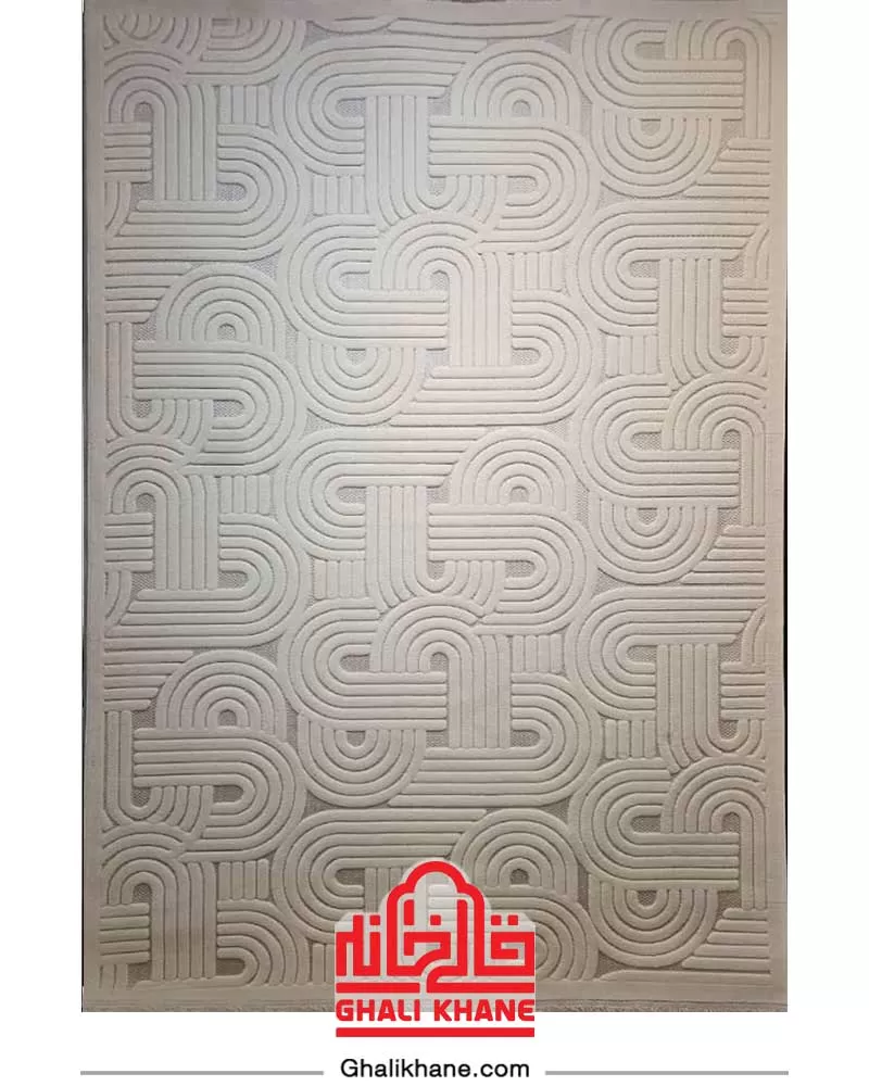 فرش آرمانی کلکسیون دلوکس کد 5104 رنگ کرم