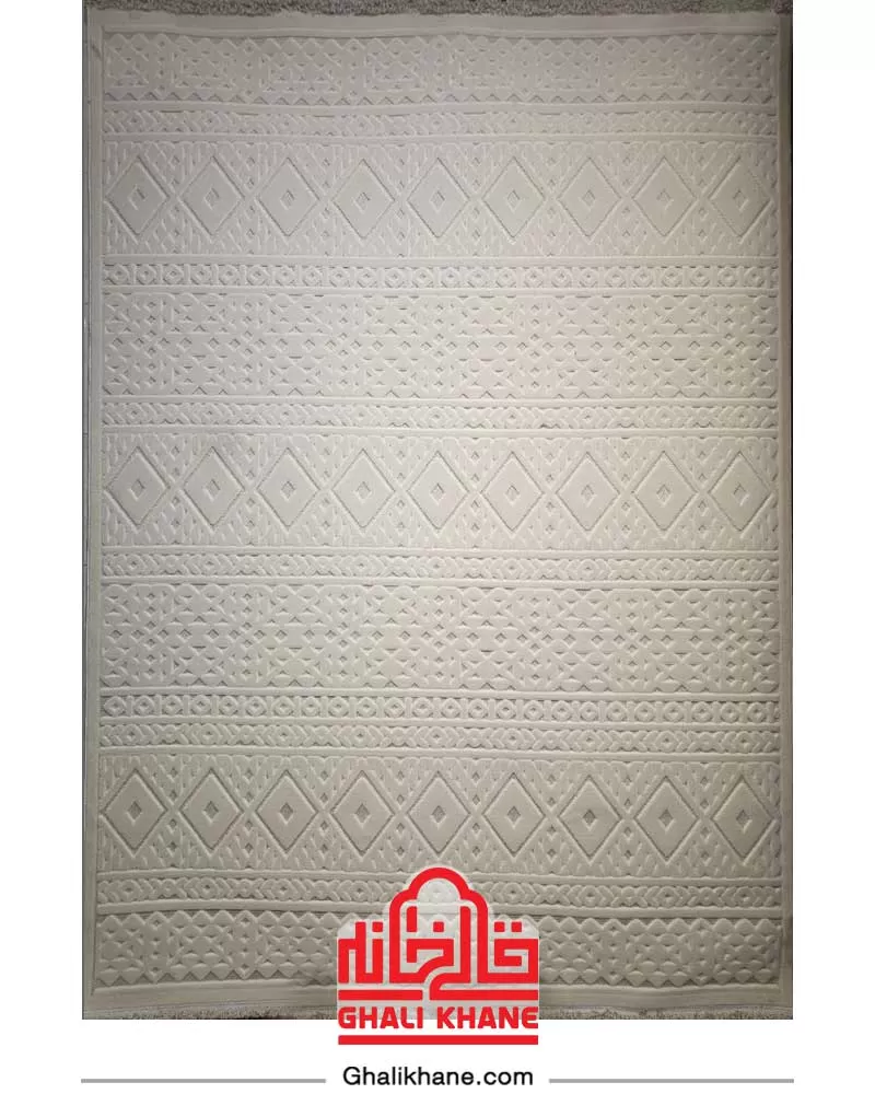 فرش آرمانی کلکسیون دلوکس کد 5106 رنگ کرم