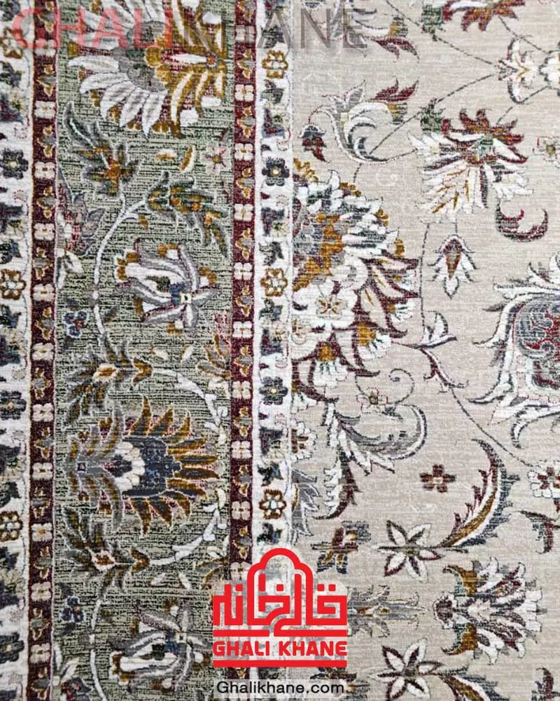 فرش تندیس کاشان 700 شانه طرح سلطان آباد کد 551