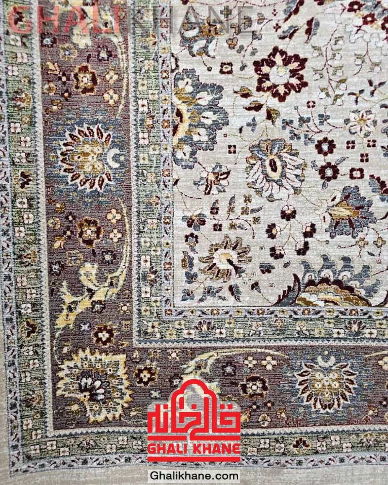 فرش تندیس کاشان 700 شانه طرح سلطان آباد کد 451