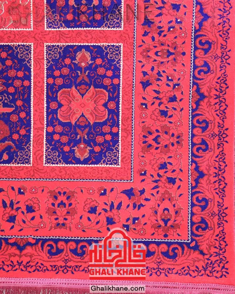 فرش هیوا کلکسیون هرمز 700 شانه  طرح کتیبه کد 6634 لاکی
