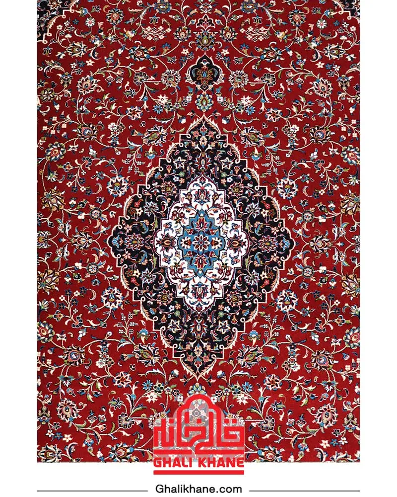فرش هیوا  700 شانه طرح کاشان کد 123