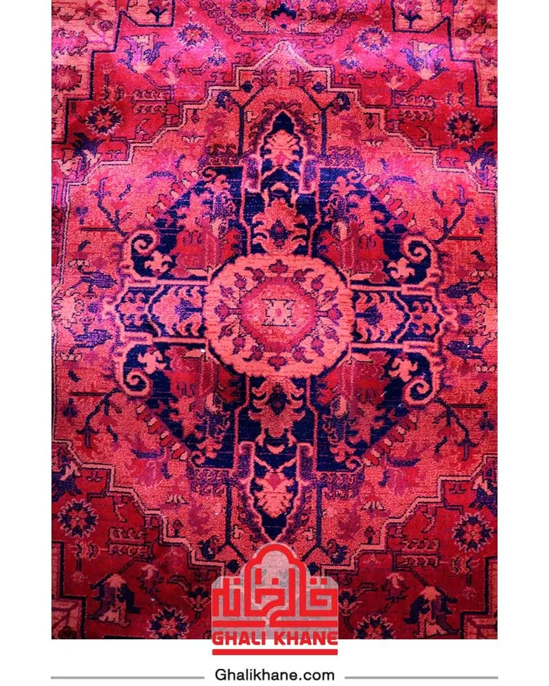 فرش هیوا 700 شانه طرح هریس کف ساده لاکی