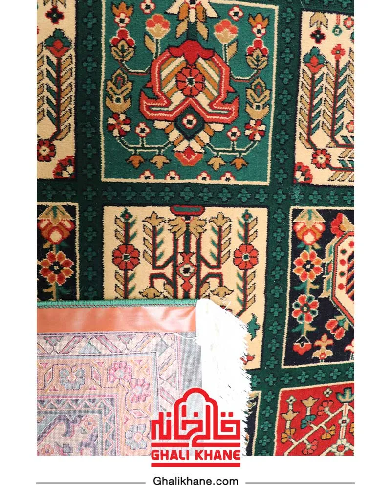 فرش هیوا  خشتی سبز 700 شانه